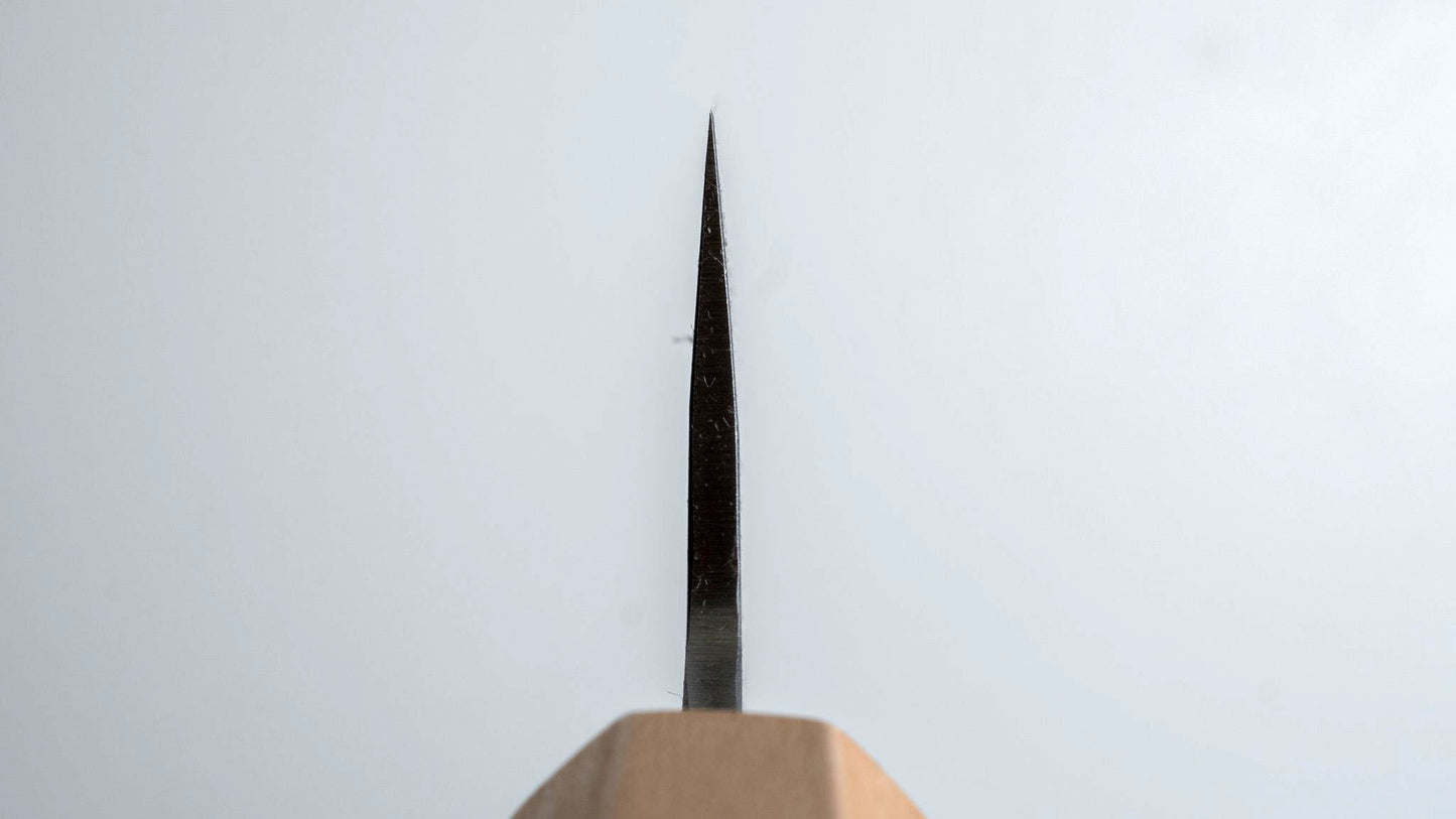 TD Blue #2 Stainless Clad Kurouchi Honesuki Kaku 150mm Walnut Handle - Kamimoto