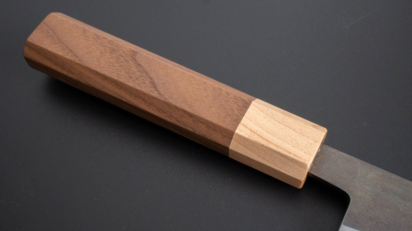 TD Blue #2 Stainless Clad Kurouchi Honesuki Kaku 150mm Walnut Handle - Kamimoto