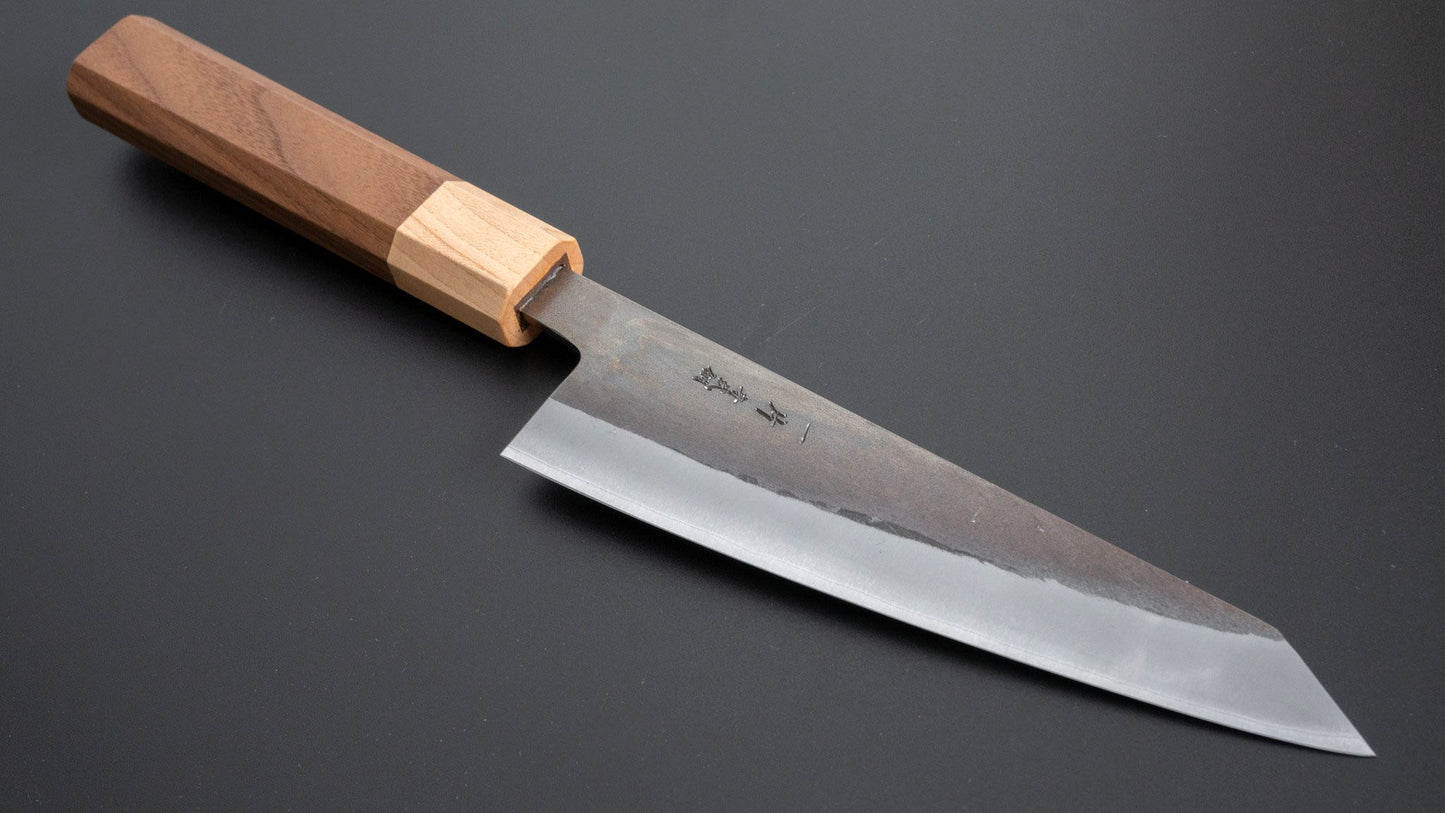 TD Blue #2 Stainless Clad Kurouchi Honesuki Kaku 150mm Walnut Handle - Kamimoto