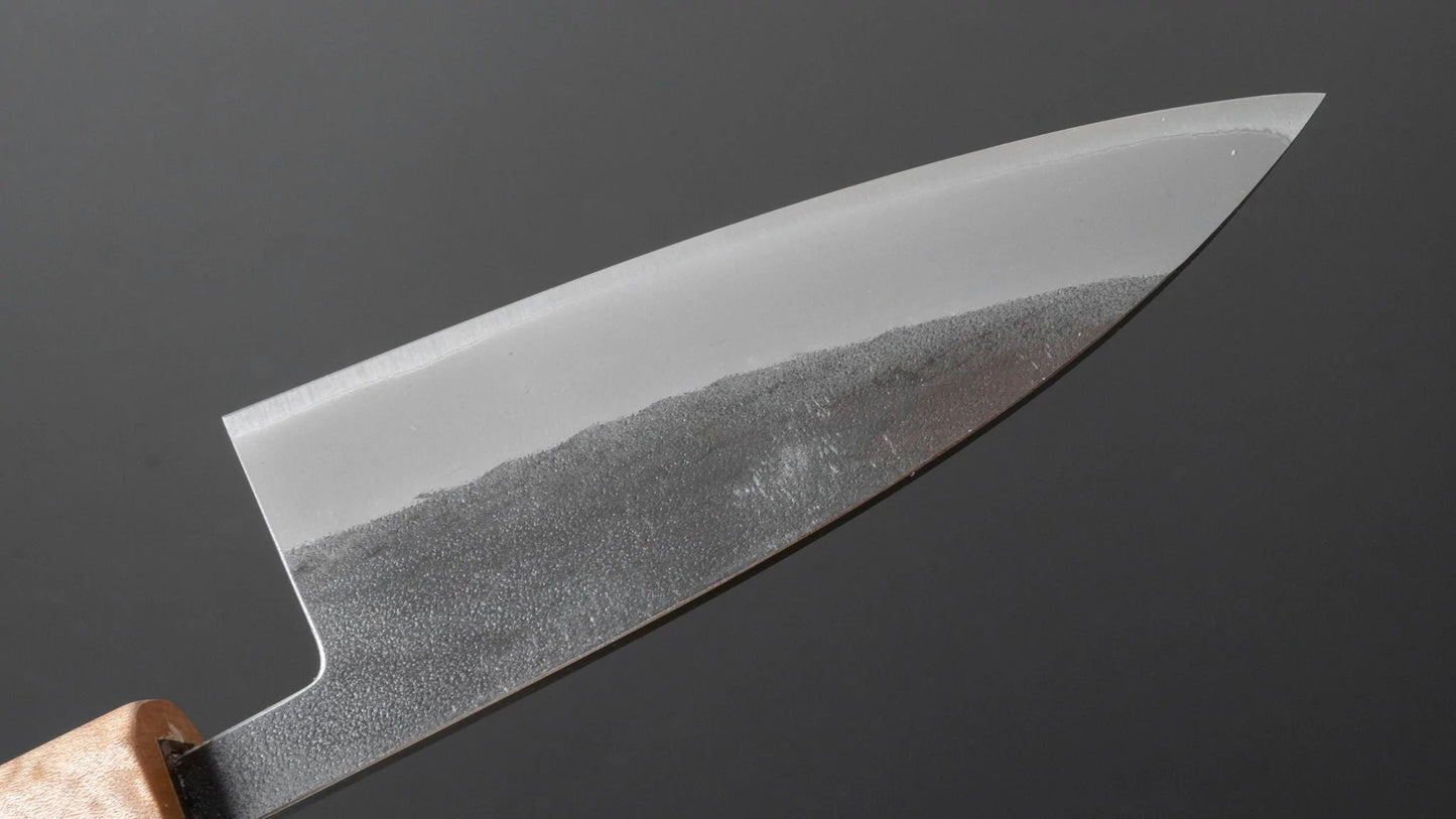 TD Blue #2 Stainless Clad Kurouchi Utility 105mm Walnut Handle - Kamimoto