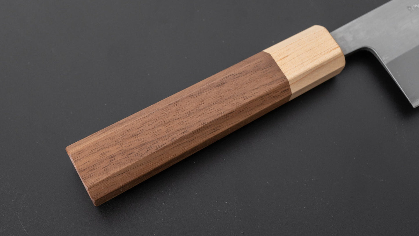 TD Blue #2 Stainless Clad Migaki Nakiri 165mm Walnut Handle - Kamimoto