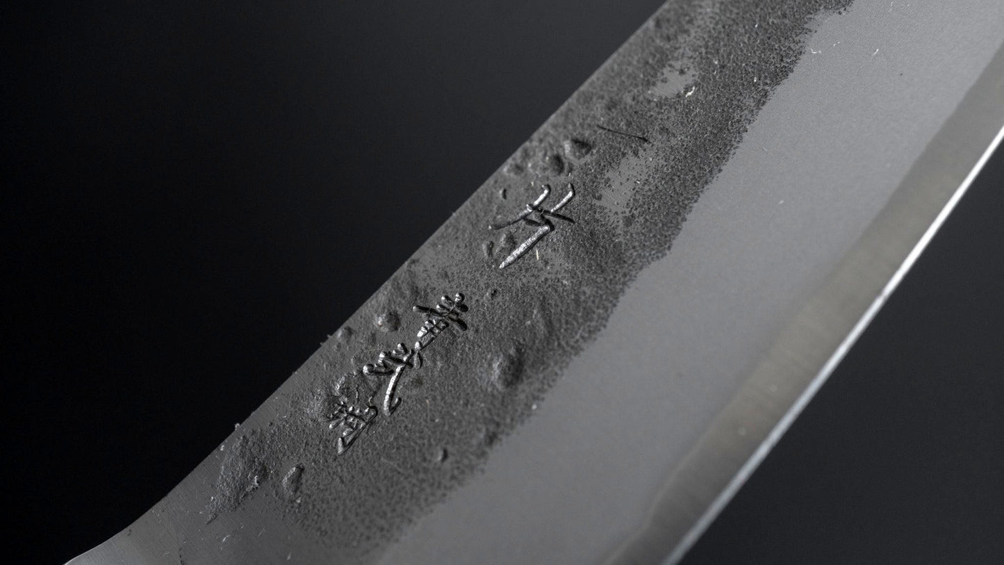 TD Blue #2 Stainless Clad Nashiji Yo Paring 90mm Walnut Handle - Kamimoto
