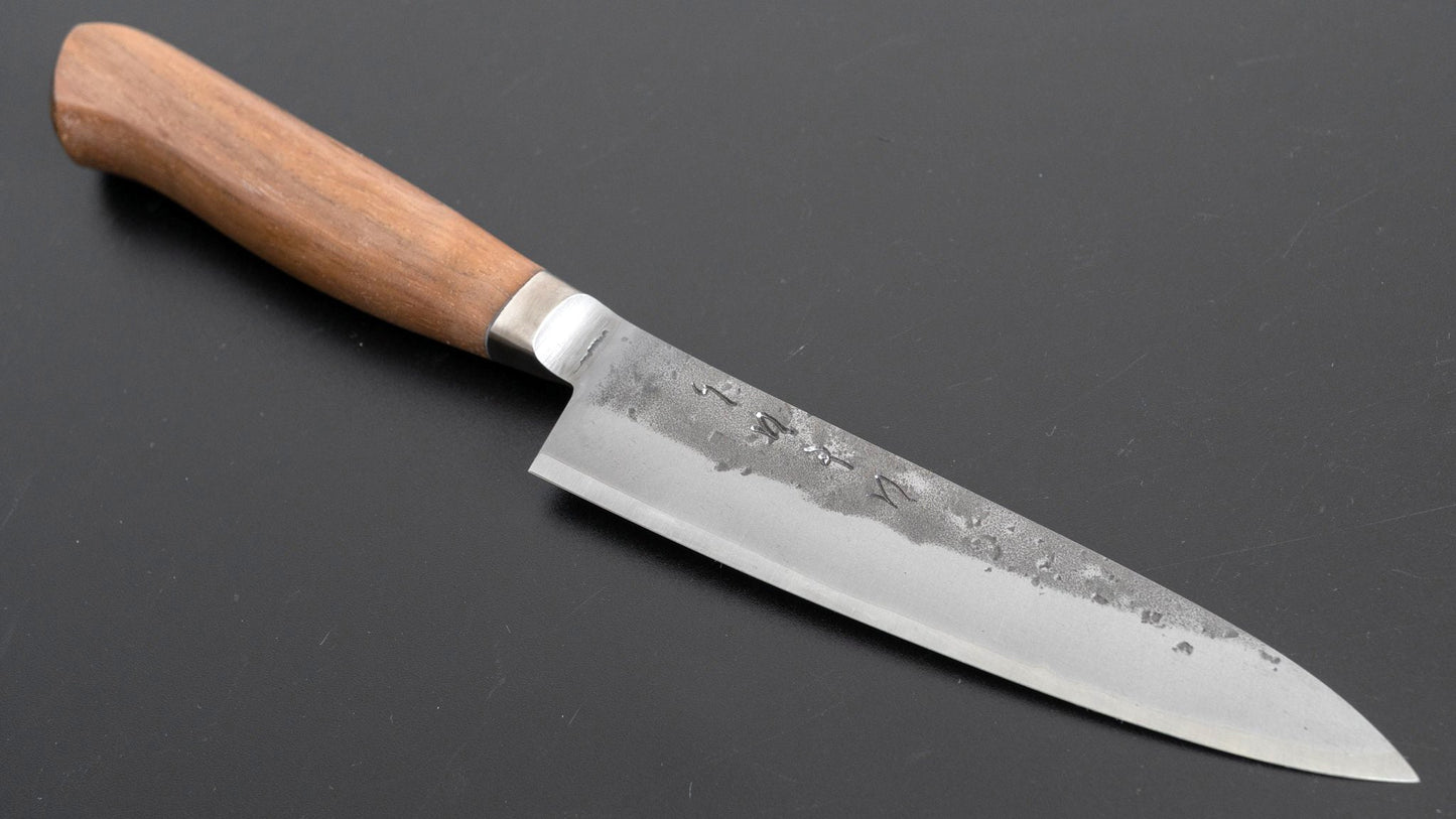 TD Blue #2 Stainless Clad Nashiji Yo Petty 125mm Walnut Handle - Kamimoto