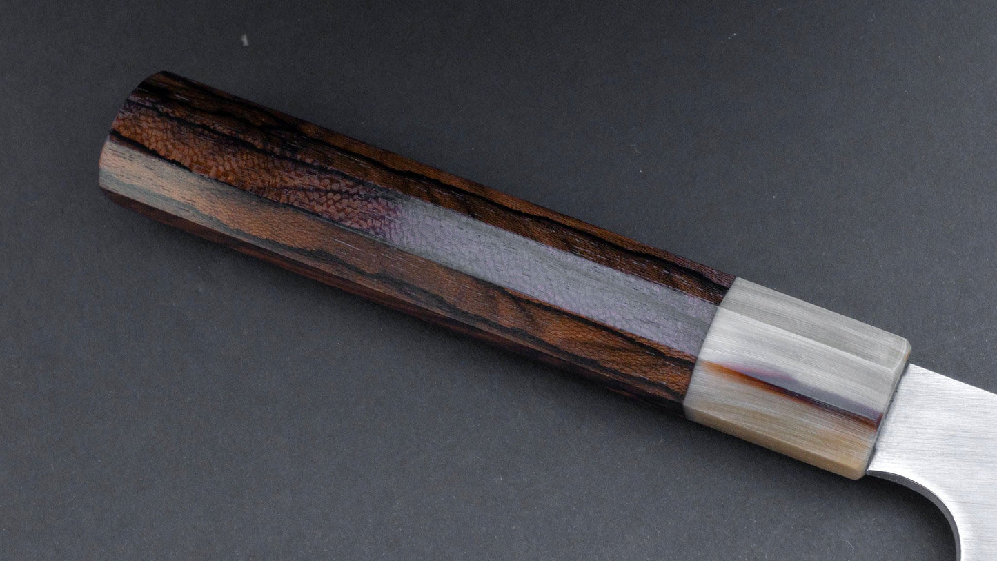Togashi Blue #1 Stainless Clad Gyuto 240mm Ziricote Handle - Kamimoto