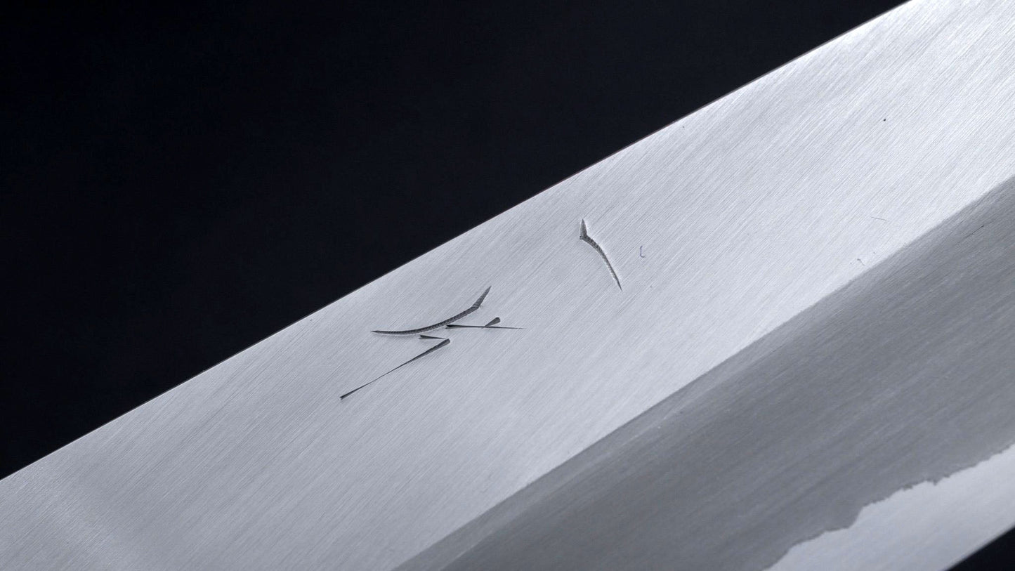 Togashi Blue #1 Stainless Clad Gyuto 240mm Ziricote Handle - Kamimoto