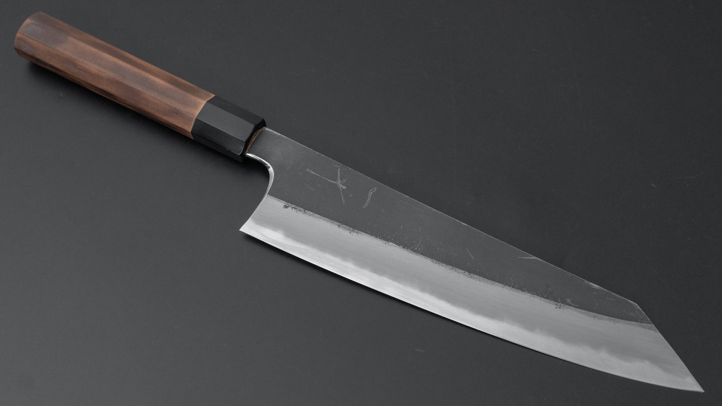 Togashi Blue #2 Kurouchi Kiritsuke Gyuto 240mm Burnt Yakusugi Handle - Kamimoto