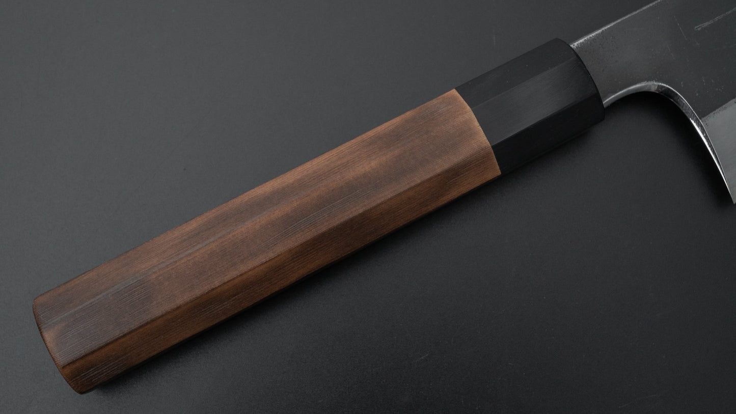 Togashi Blue #2 Kurouchi Kiritsuke Gyuto 240mm Burnt Yakusugi Handle - Kamimoto