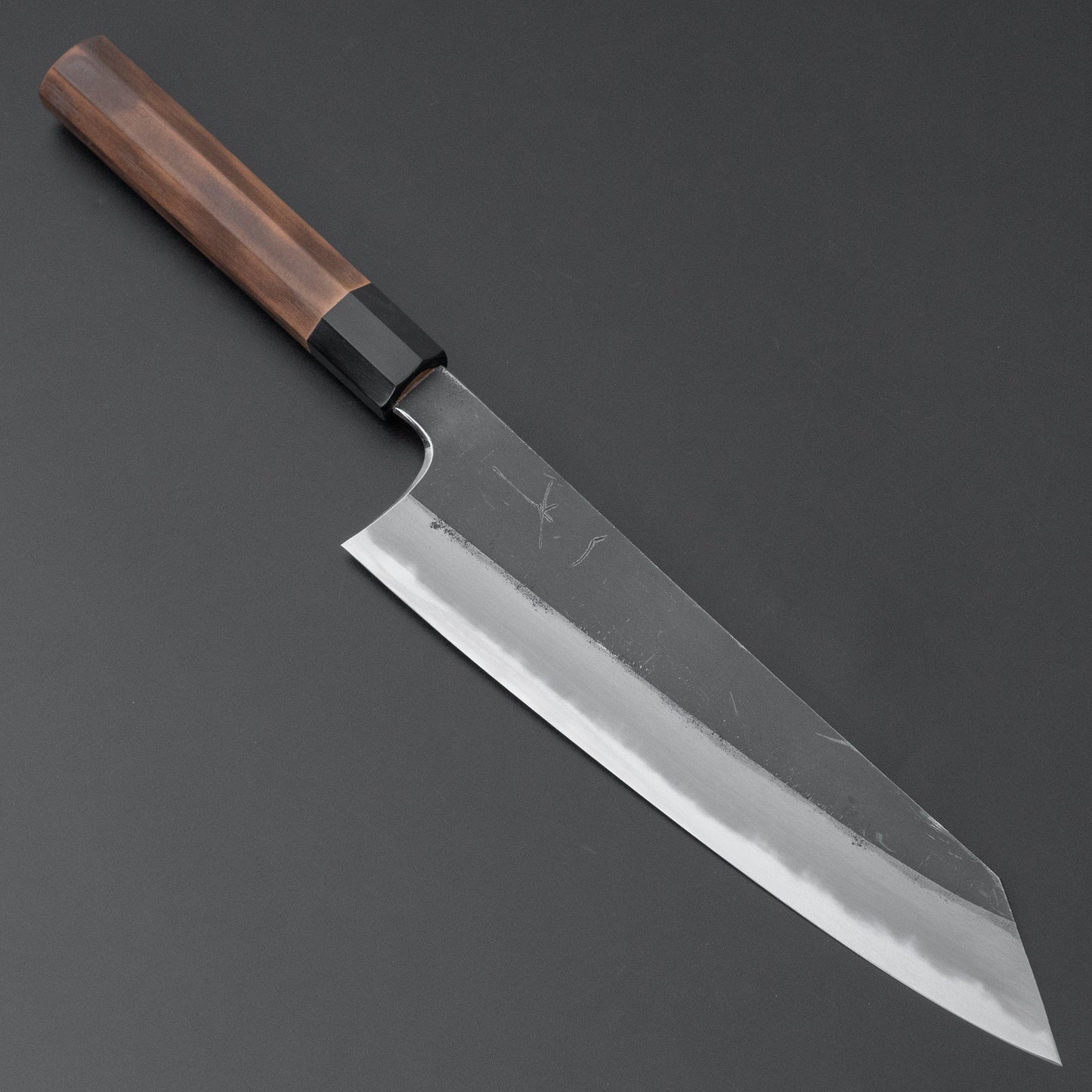 Togashi Blue #2 Kurouchi Kiritsuke Gyuto 240mm Burnt Yakusugi Handle - Kamimoto