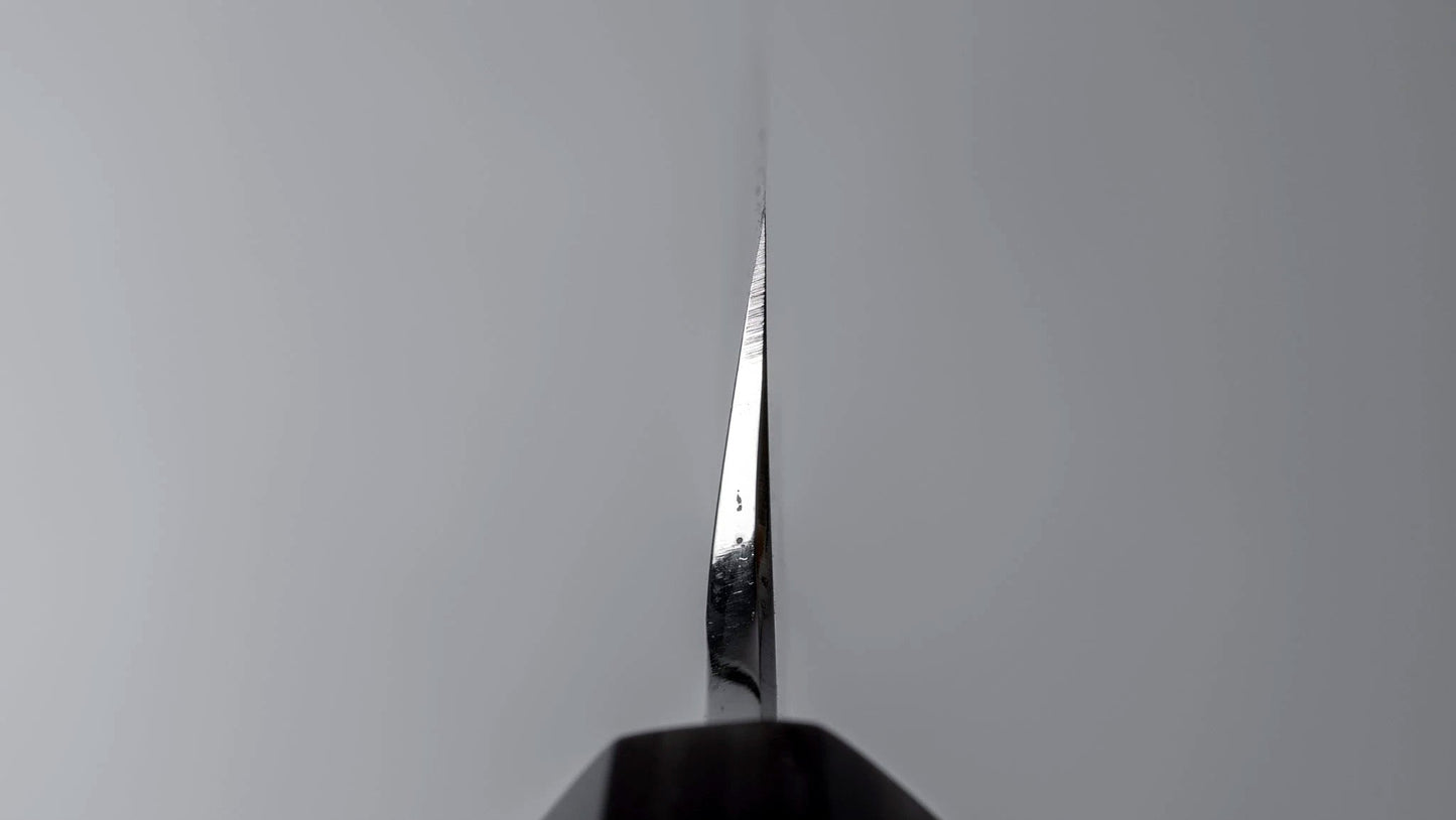 Togashi White #1 Damascus Yanagiba 300mm Ebony Handle (Saya) - Kamimoto