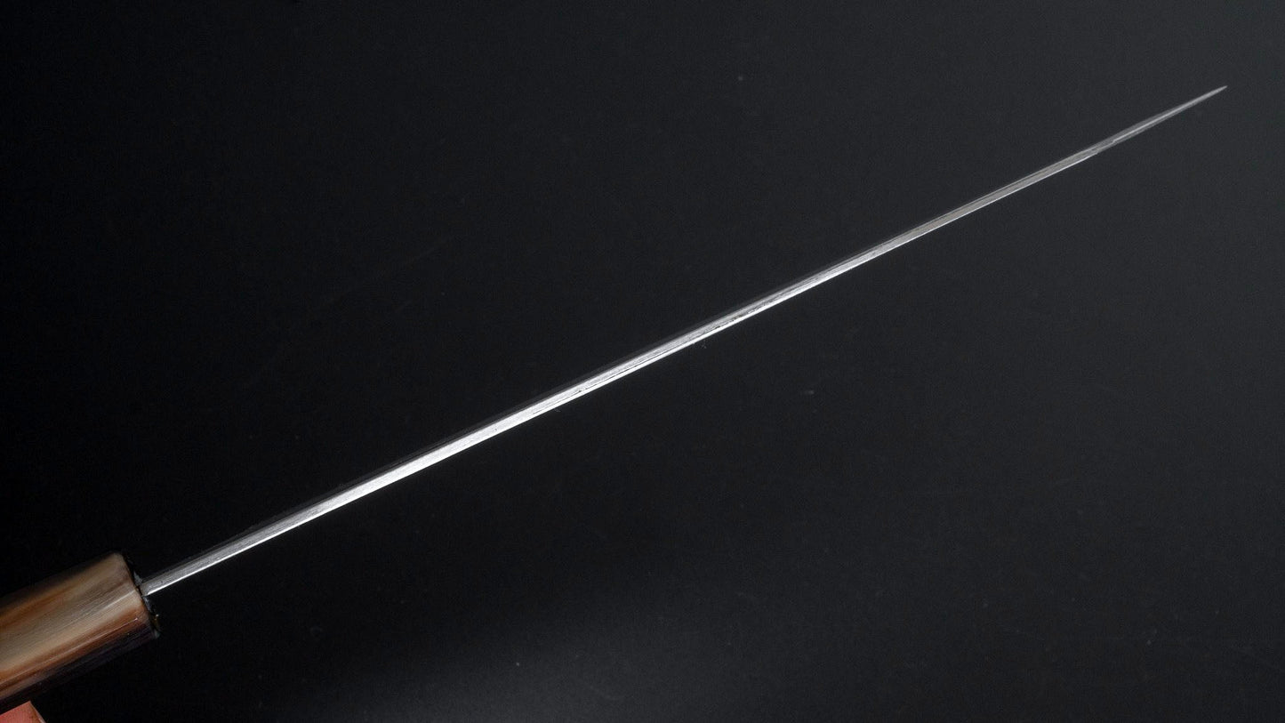 Togashi White #1 Stainless Clad Kiritsuke Gyuto 240mm Taihei Makassar Ebony Handle - Kamimoto
