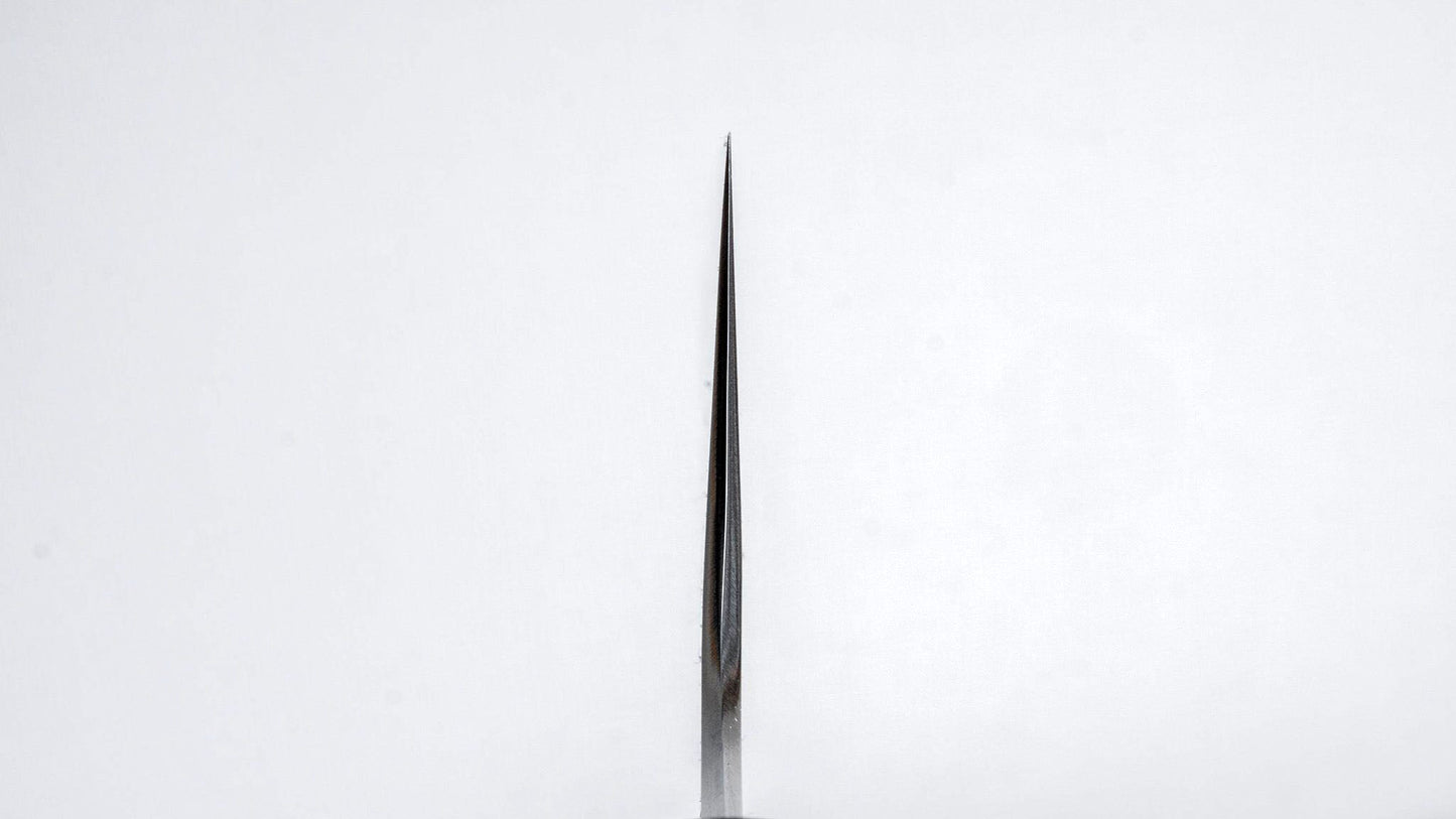 Togashi White #1 Stainless Clad Kiritsuke Gyuto 240mm Taihei Makassar Ebony Handle - Kamimoto