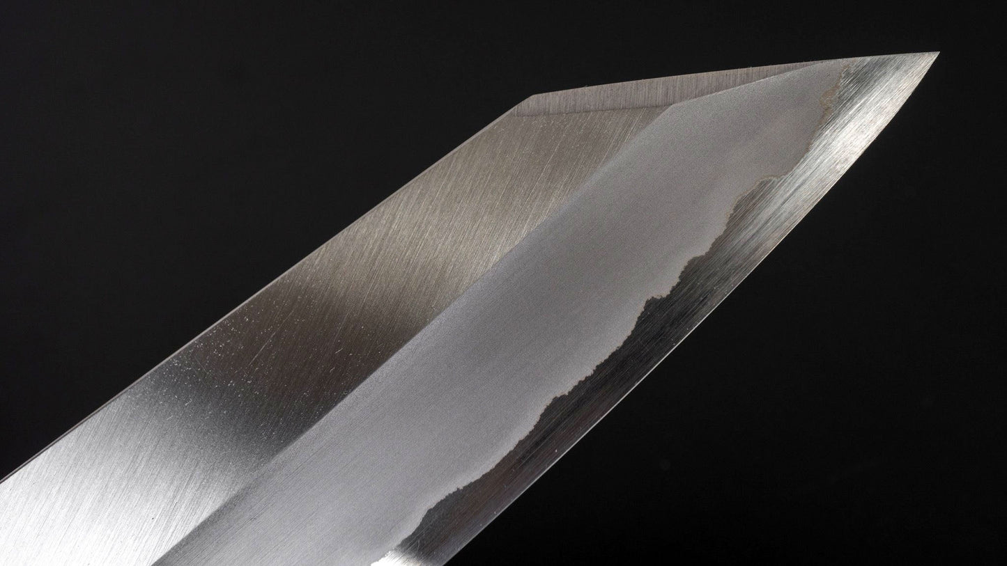 Togashi White #1 Stainless Clad Kiritsuke Gyuto 240mm Taihei Rosewood Handle (Saya) - Kamimoto