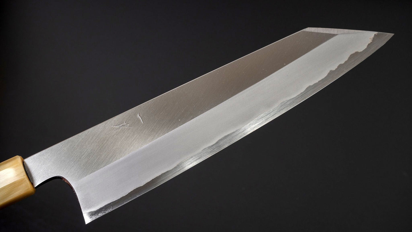 Togashi White #1 Stainless Clad Kiritsuke Gyuto 240mm Taihei Rosewood Handle (Saya) - Kamimoto