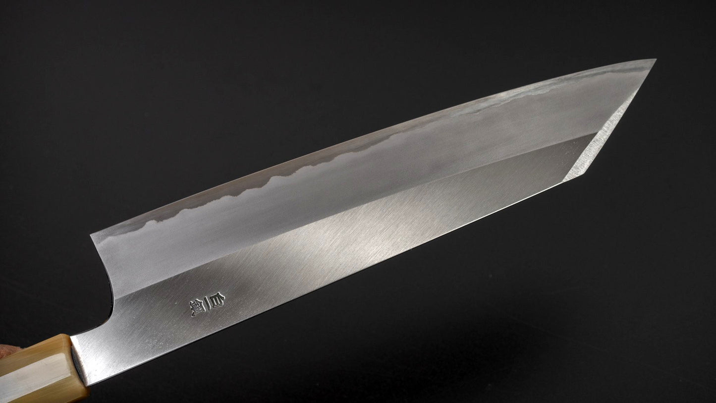 Togashi White #1 Stainless Clad Kiritsuke Gyuto 240mm Taihei Rosewood Handle (Saya) - Kamimoto