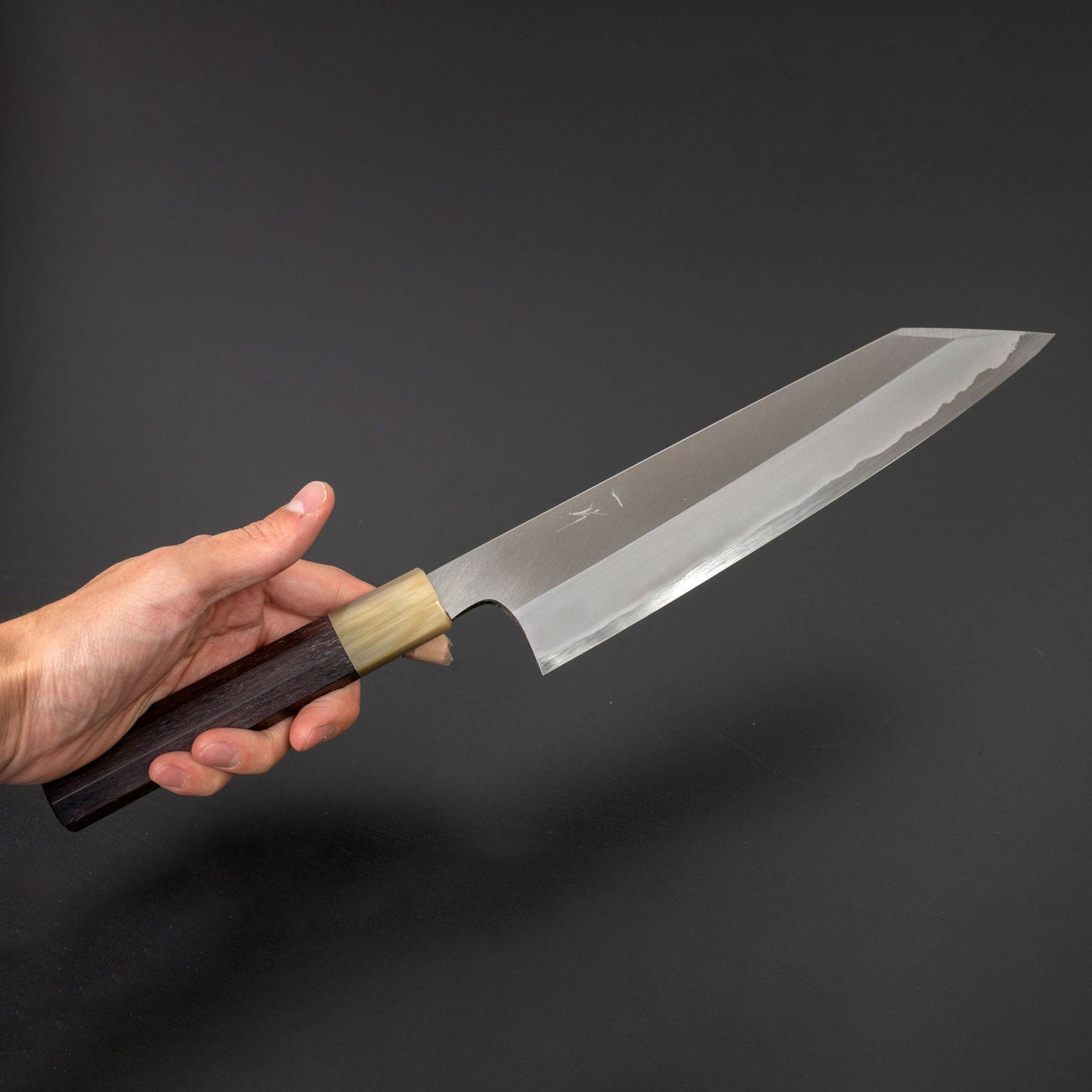 Togashi White #1 Stainless Clad Kiritsuke Gyuto 240mm Taihei Rosewood Handle (Saya) - Kamimoto