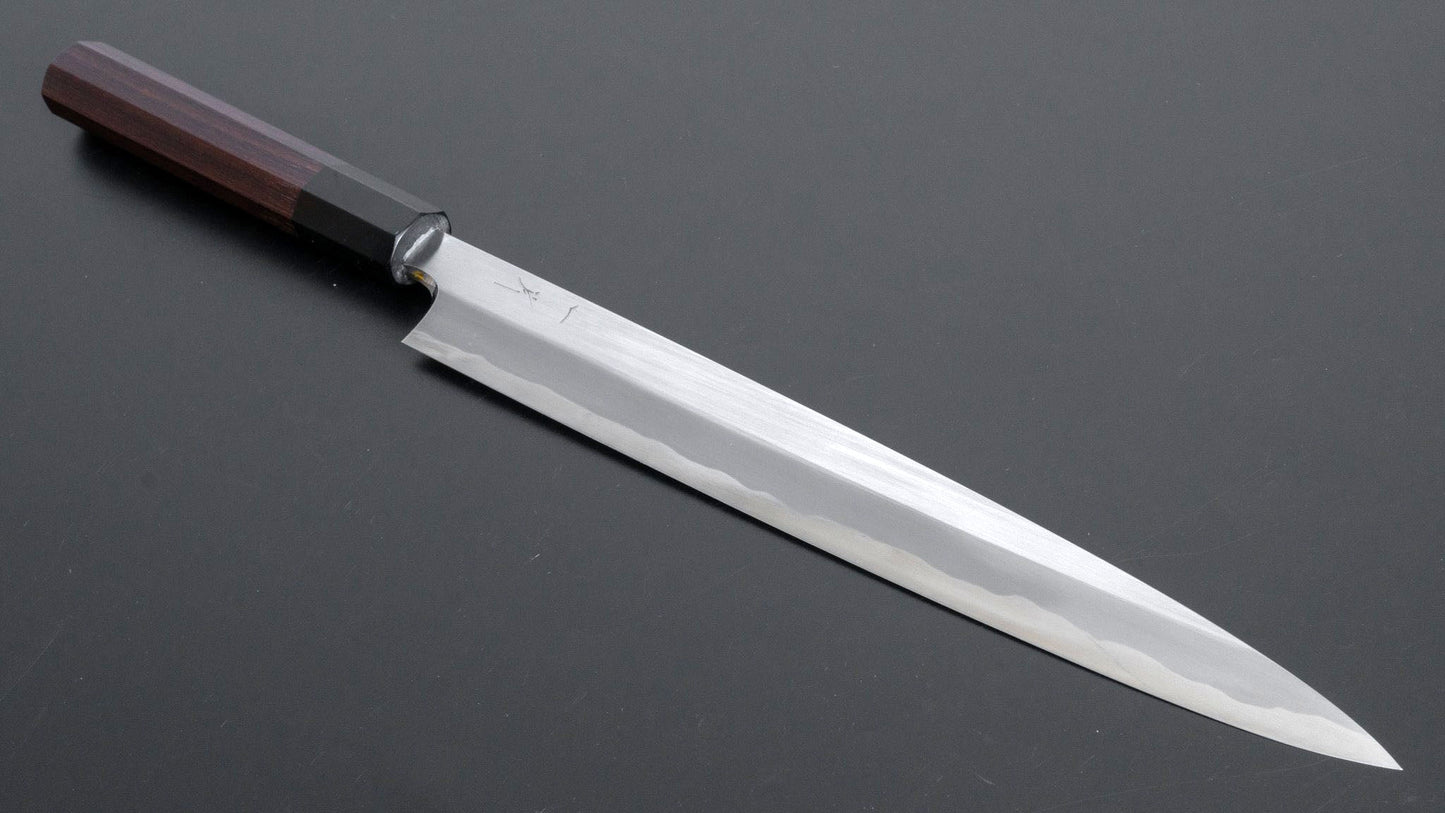 Togashi White #1 Tachi Yanagiba 270mm Taihei Rosewood Handle (Saya) - Kamimoto