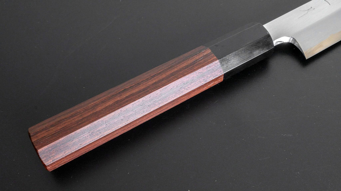 Togashi White #1 Tachi Yanagiba 270mm Taihei Rosewood Handle (Saya) - Kamimoto