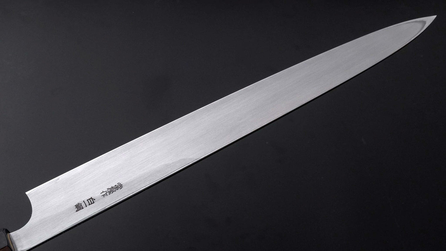 Togashi White #1 Tachi Yanagiba 300mm Ho Wood Handle (Saya) - Kamimoto