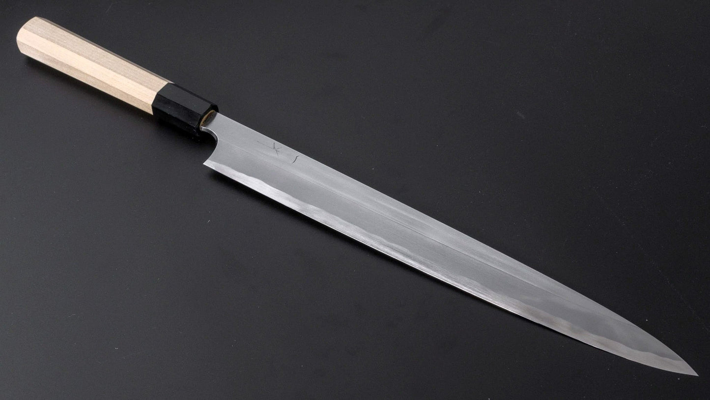 Togashi White #1 Tachi Yanagiba 300mm Ho Wood Handle (Saya) - Kamimoto