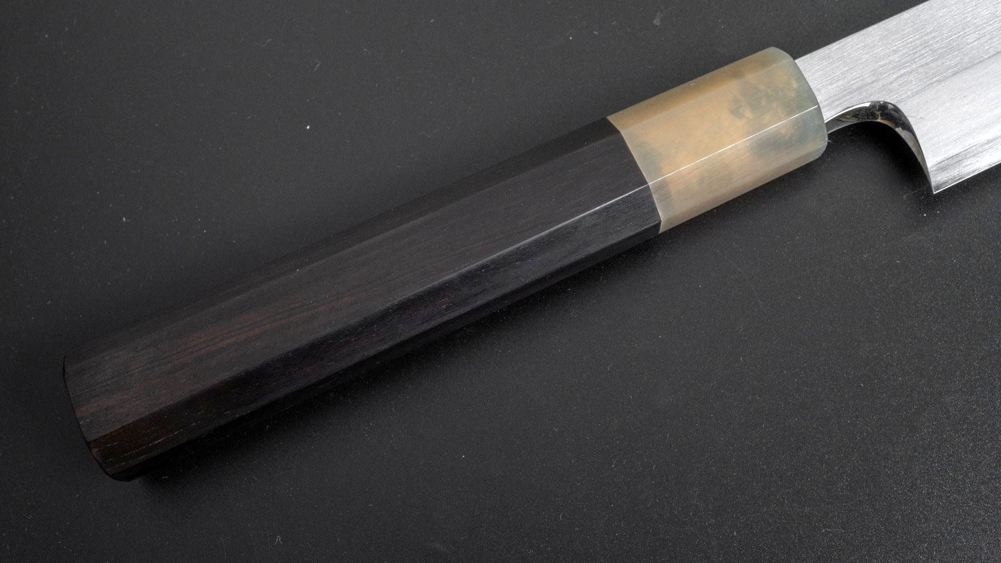 Togashi White #2 Tachi Yanagiba 300mm Ebony Handle (Saya) - Kamimoto