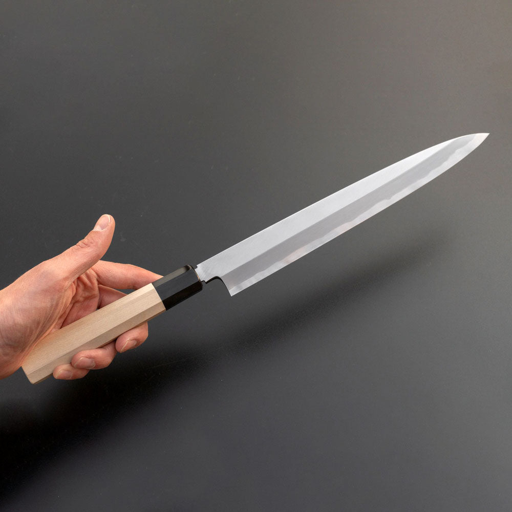 Togashi White #2 Yanagiba 270mm Octagonal Ho Wood Handle (Saya) - Kamimoto