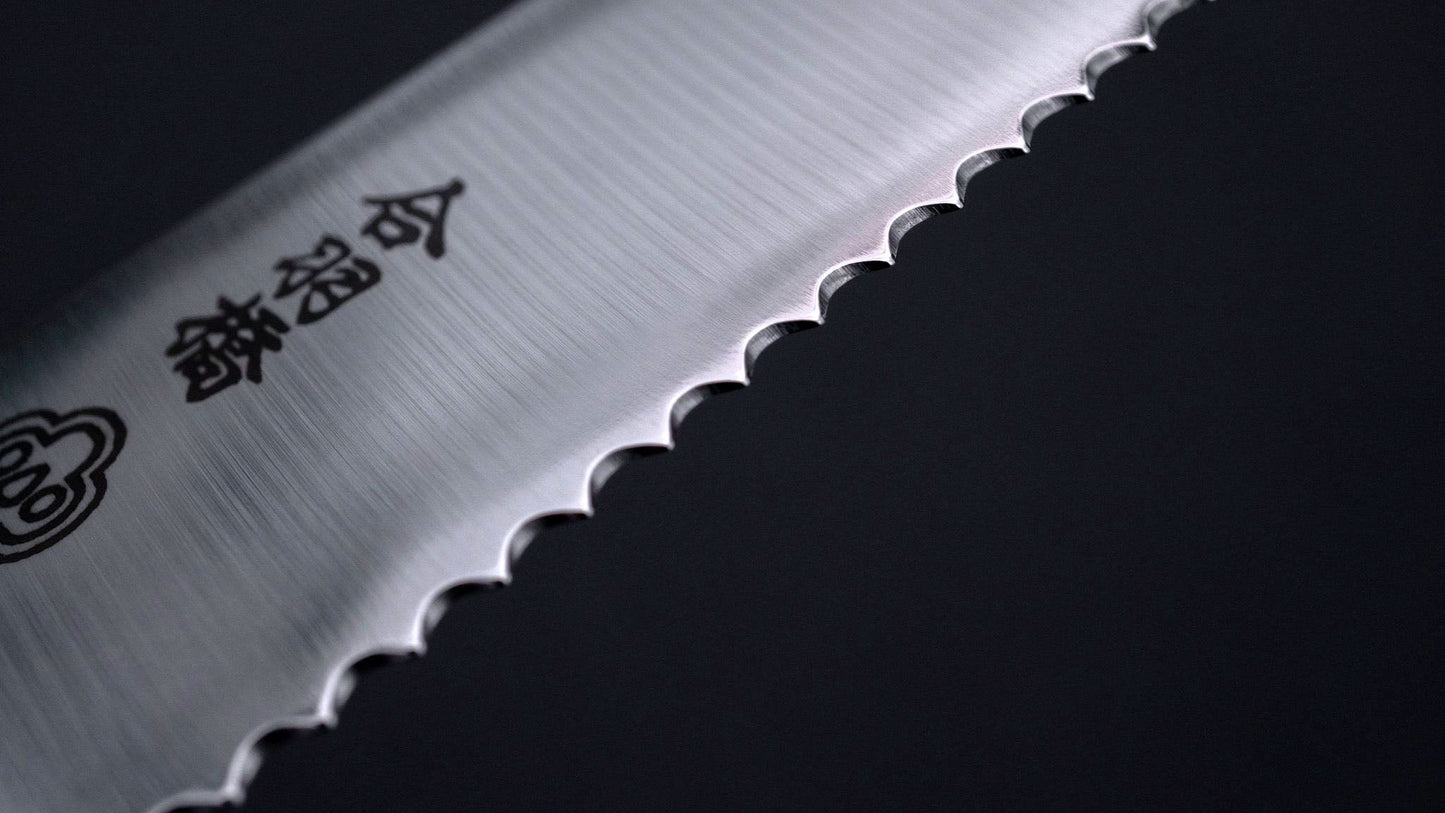 Tsubaya Bread Knife 210mm Pakka Handle - Kamimoto