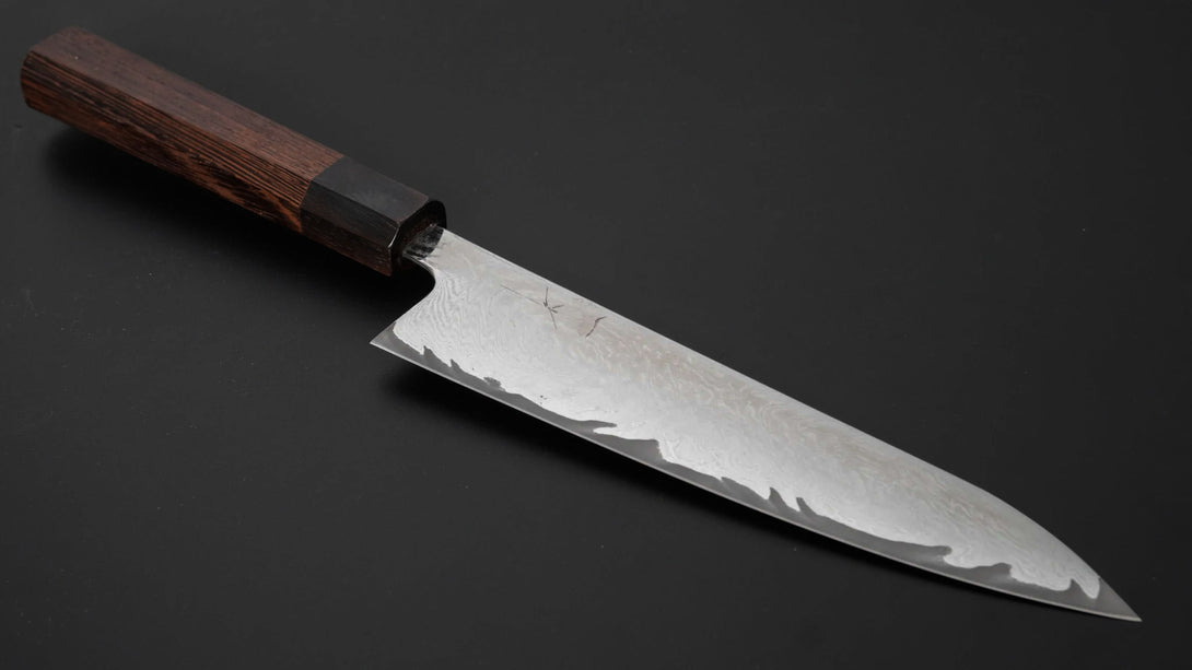 Futana Nickel Damascus Gyuto 180mm Tagayasan Handle - Kamimoto EU