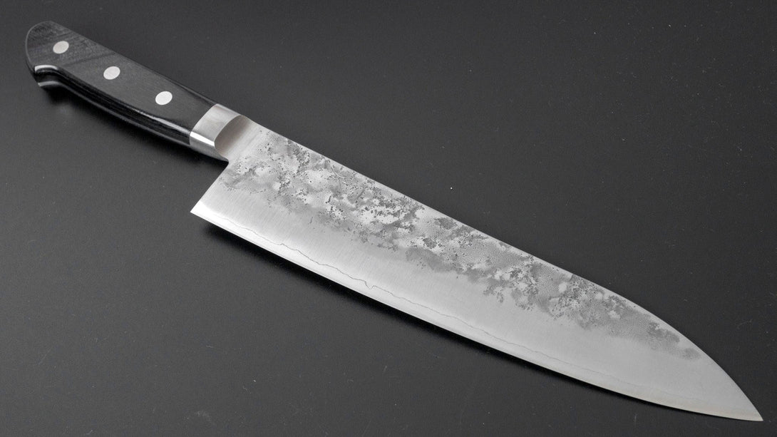 Futana S3 Nashiji Gyuto 210mm Pakka Handle (Yo) - Kamimoto EU