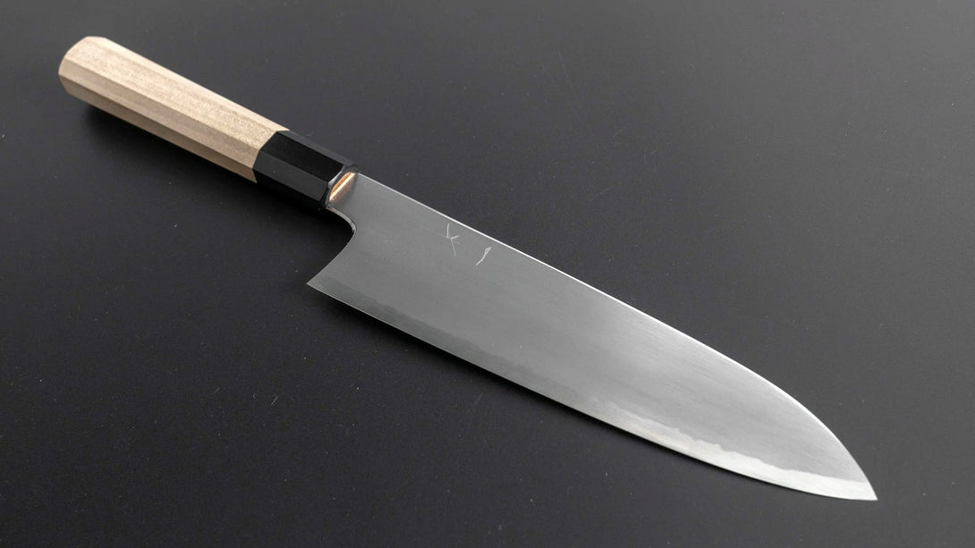 Gorobei Rikichi White #2 Kasumi Gyuto 210mm Ho Wood Handle - Kamimoto EU