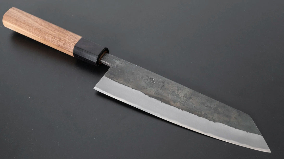 Harima Forged Blue Super Stainless Clad Bunka Walnut Handle - Kamimoto EU