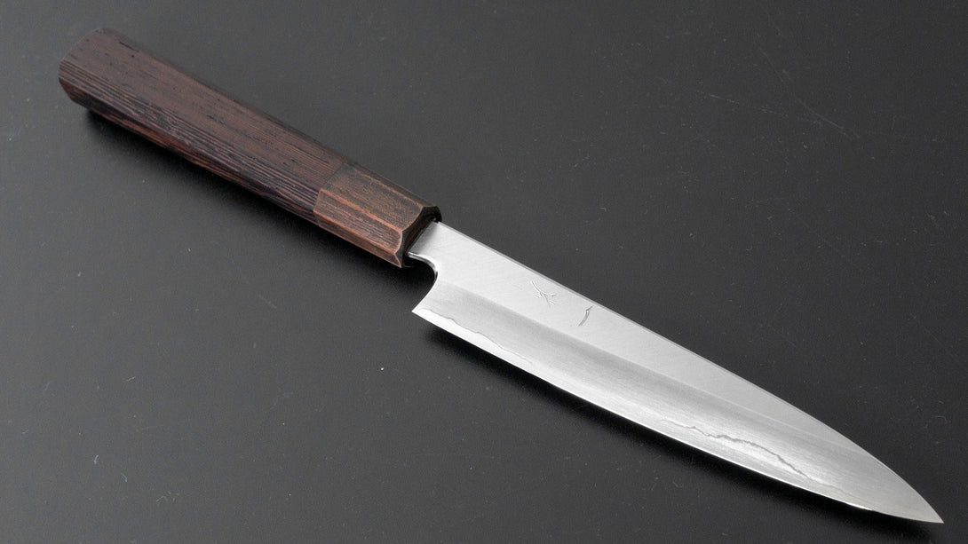 Kikuchiyo Rikichi Silver #3 Migaki Petty 150mm Tagayasan Handle - Kamimoto EU