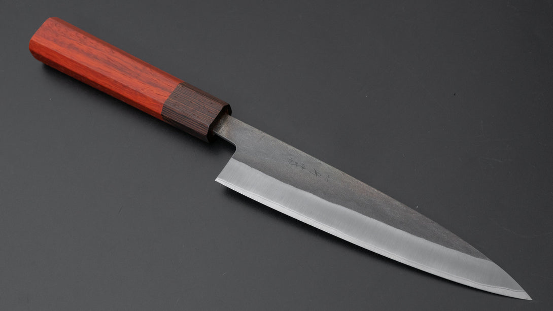 TD Blue #2 Stainless Clad Kurouchi Gyuto 165mm Padauk Handle - Kamimoto EU