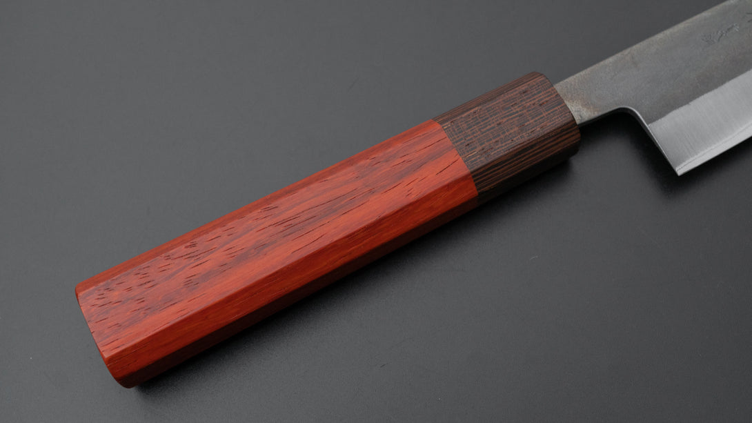 TD Blue #2 Stainless Clad Kurouchi Gyuto 165mm Padauk Handle - Kamimoto EU