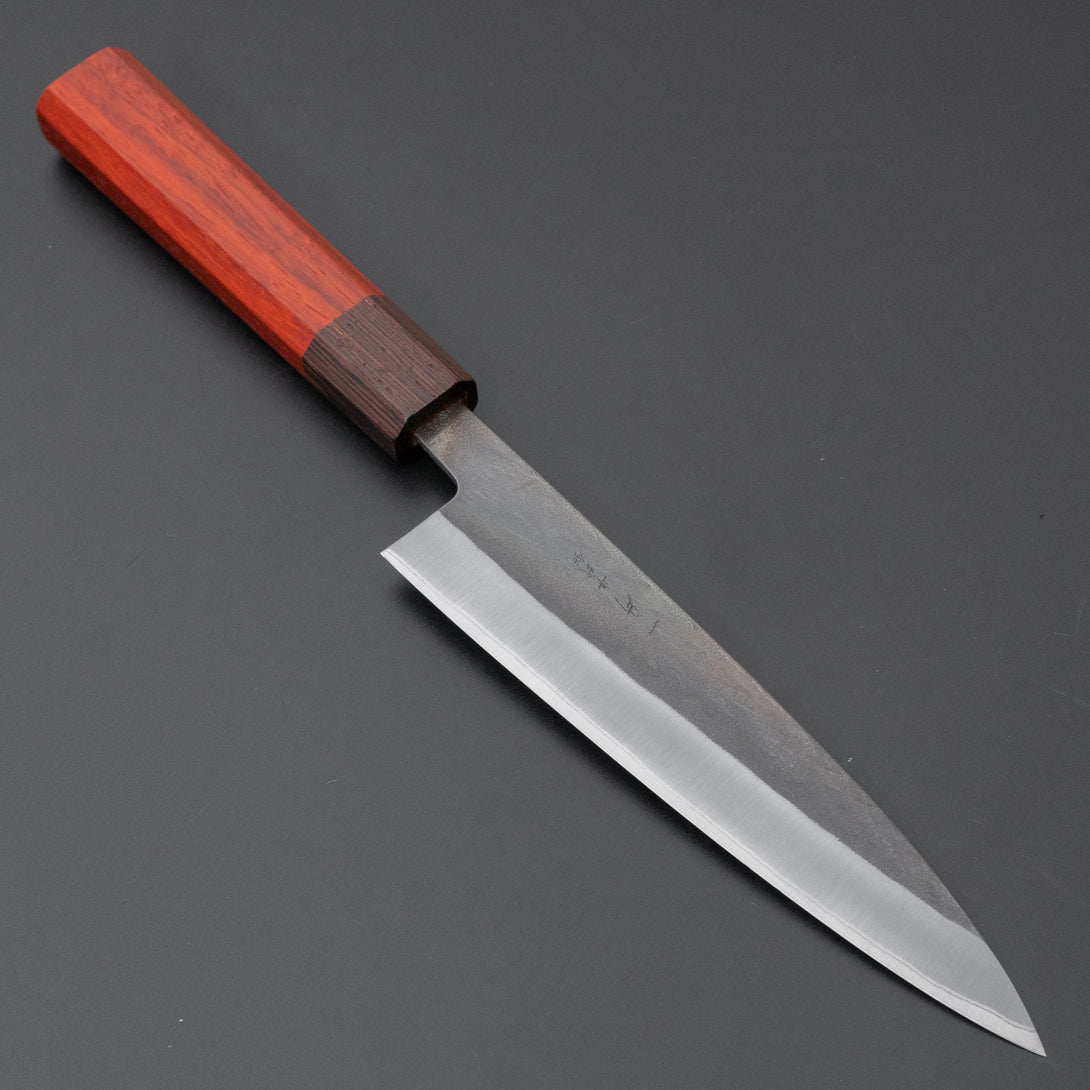 TD Blue #2 Stainless Clad Kurouchi Gyuto 165mm Padauk Handle - Kamimoto EU