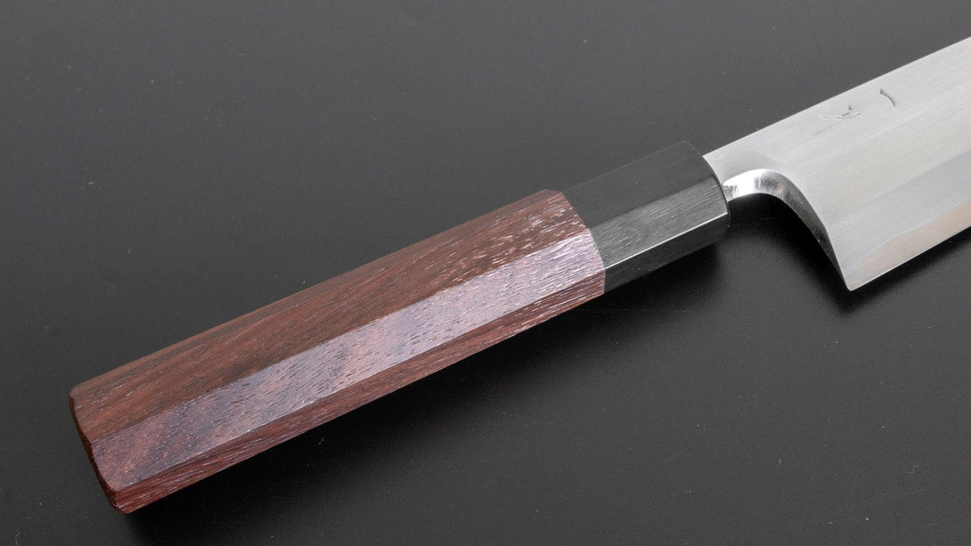 Togashi White #1 Tachi Mioroshi Deba 180mm Rosewood Handle (Saya) - Kamimoto EU