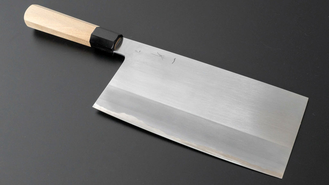 Togashi White #2 Chinese Cleaver 220mm Ho Wood Handle (#7) - Kamimoto EU