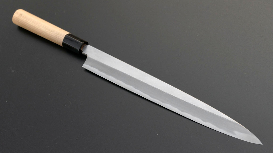 Togashi White #2 Yanagiba 300mm Ho Wood Handle (Saya) - Kamimoto EU