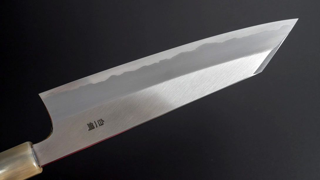 Togashi White #1 Stainless Clad Kiritsuke Gyuto 210mm Ziricote Handle - Kamimoto EU