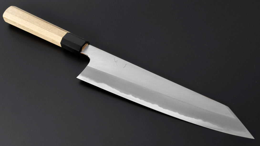 Togashi White #1 Stainless Clad Kiritsuke Gyuto 240mm Ho Wood Handle - Kamimoto EU