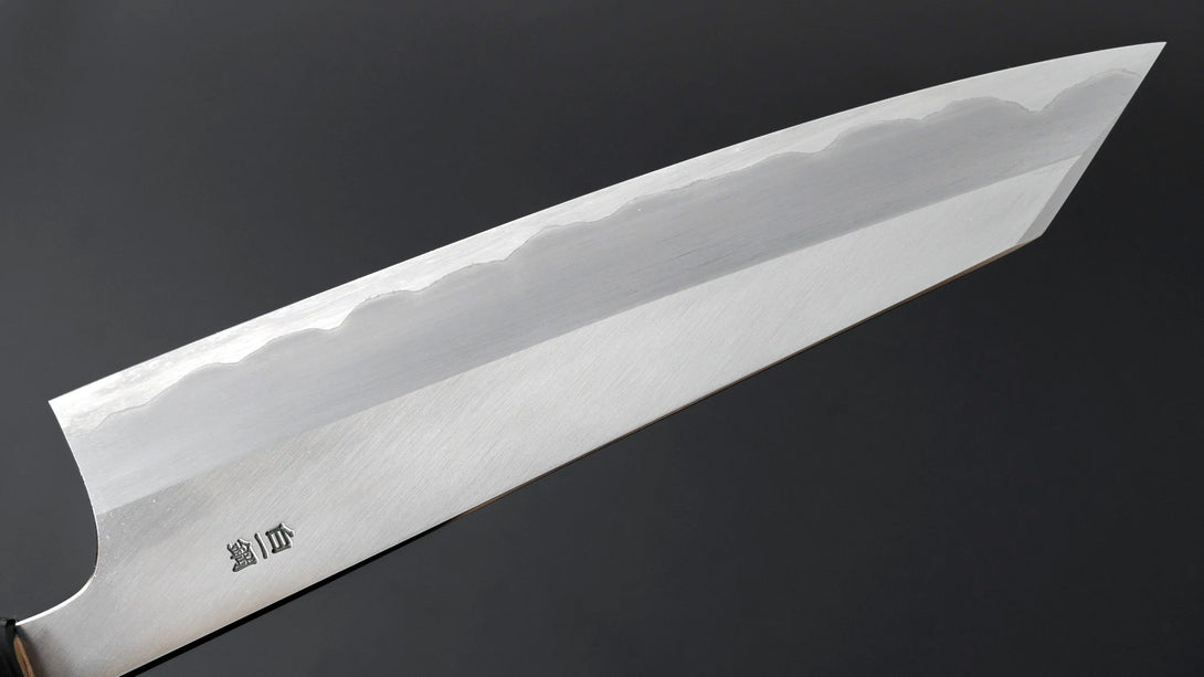 Togashi White #1 Stainless Clad Kiritsuke Gyuto 240mm Ho Wood Handle - Kamimoto EU