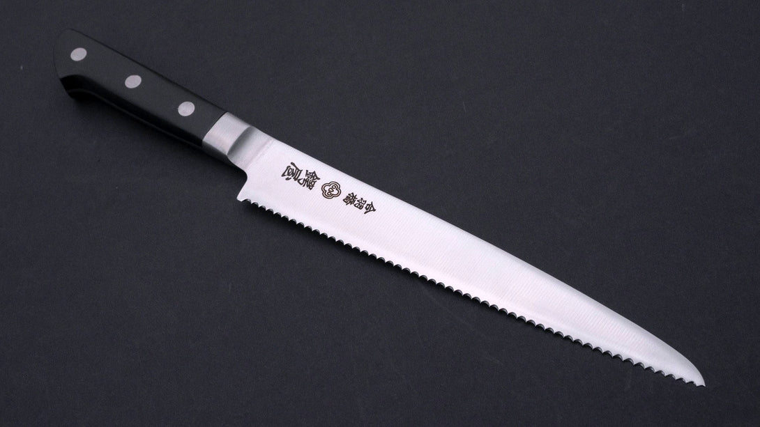 Tsubaya Bread Knife 210mm Pakka Handle - Kamimoto EU