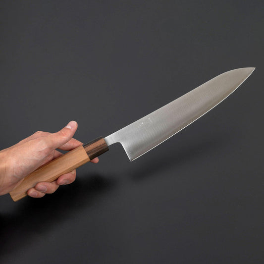 Futana S3 Migaki Gyuto 240mm Cherry Wood Handle - Kamimoto