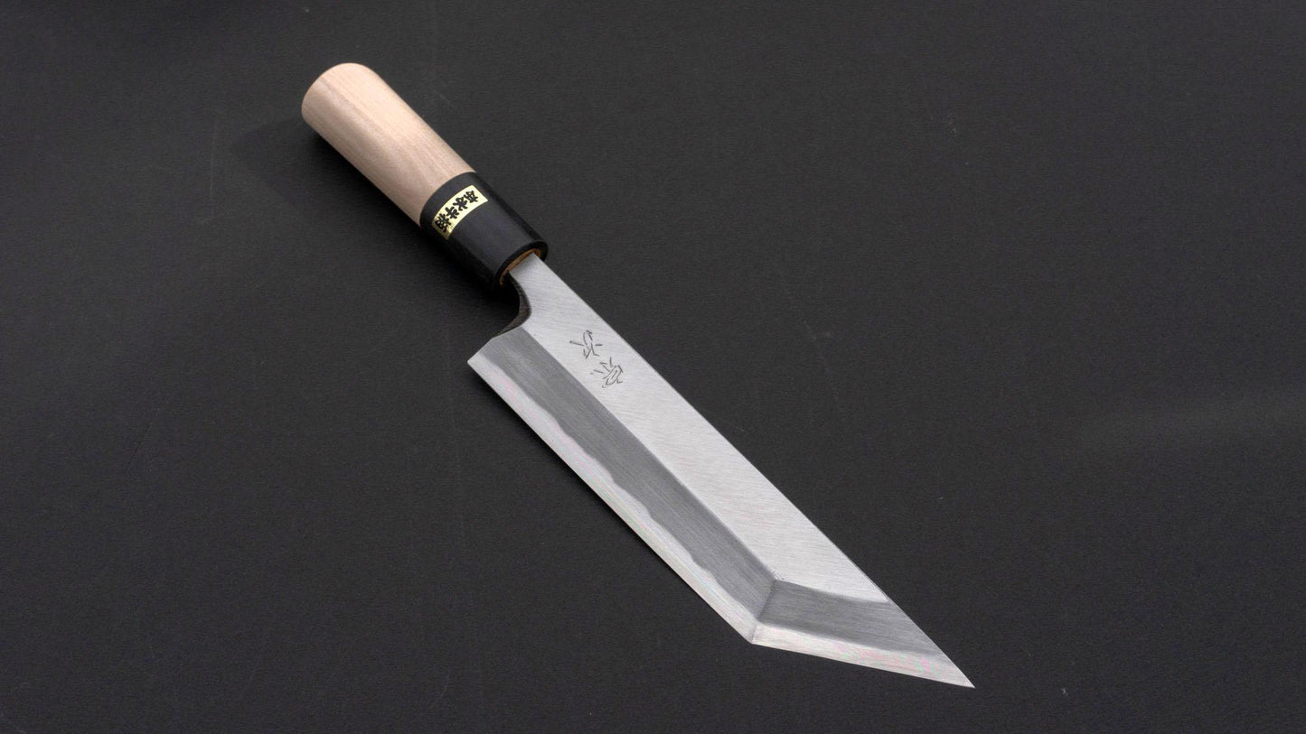 Morihei Munetsugu White #2 Edo Saki 180mm Ho Wood Handle - Kamimoto