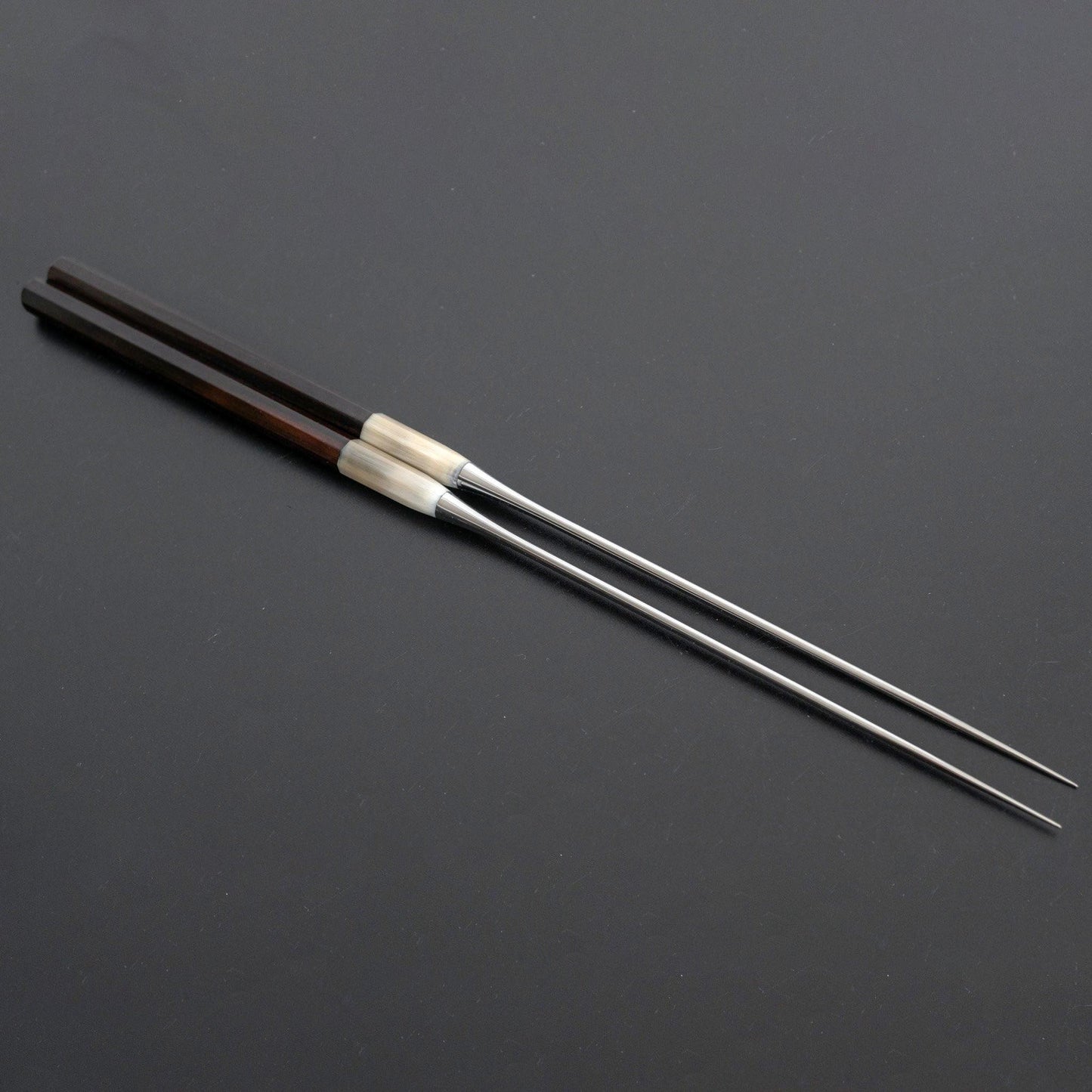 Taihei Custom Ebony Moribashi Chopstick 165mm Octagonal - Kamimoto