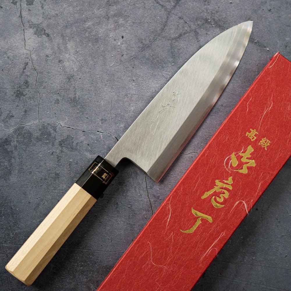 Jikko Shouren Ginsan Deba (stainless steel) - Kamimoto