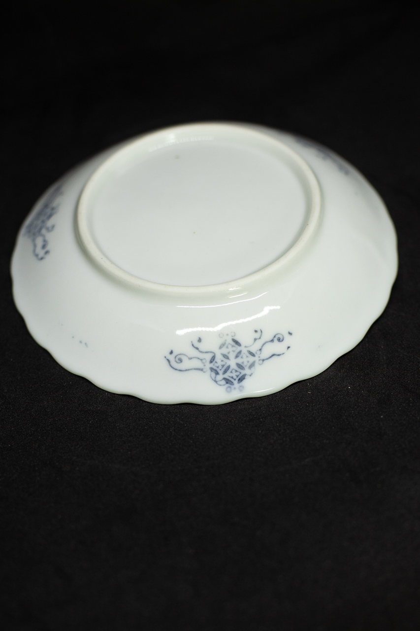 showa medium white plate washoku