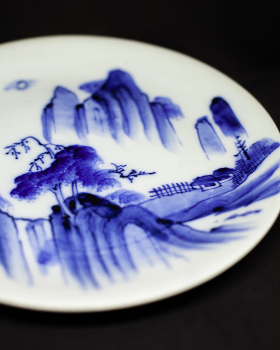 platter porcelain picture japan