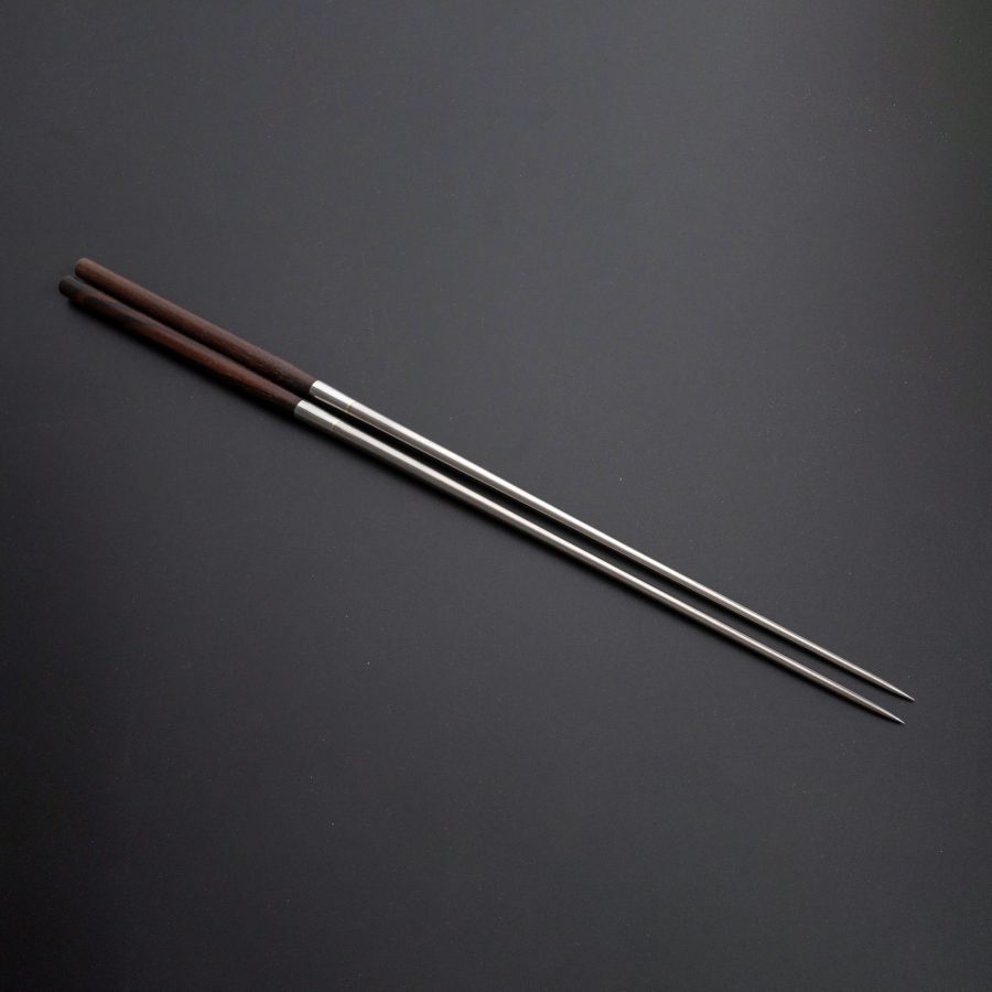 Hitohira-Titanium-Ebony-Moribashi-240mm-Rounded-(Tempura)-4