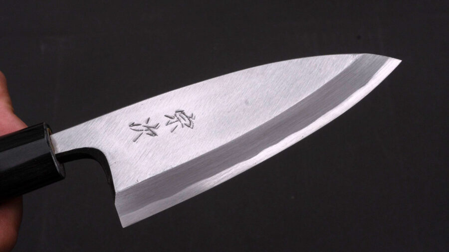 Morihei Munetsugu White #2 Deba 105mm Ho Wood Handle-10