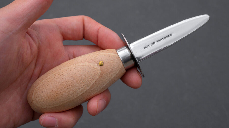 Hitohira Seki Stainless Oyster Knife Small-8